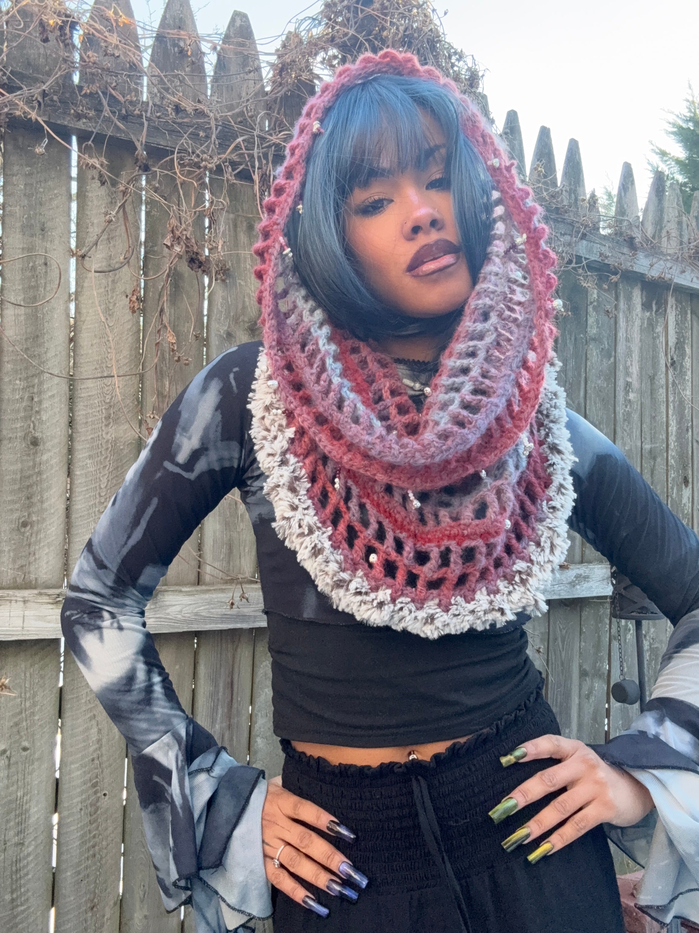 Howls Cowl Crochet Hood