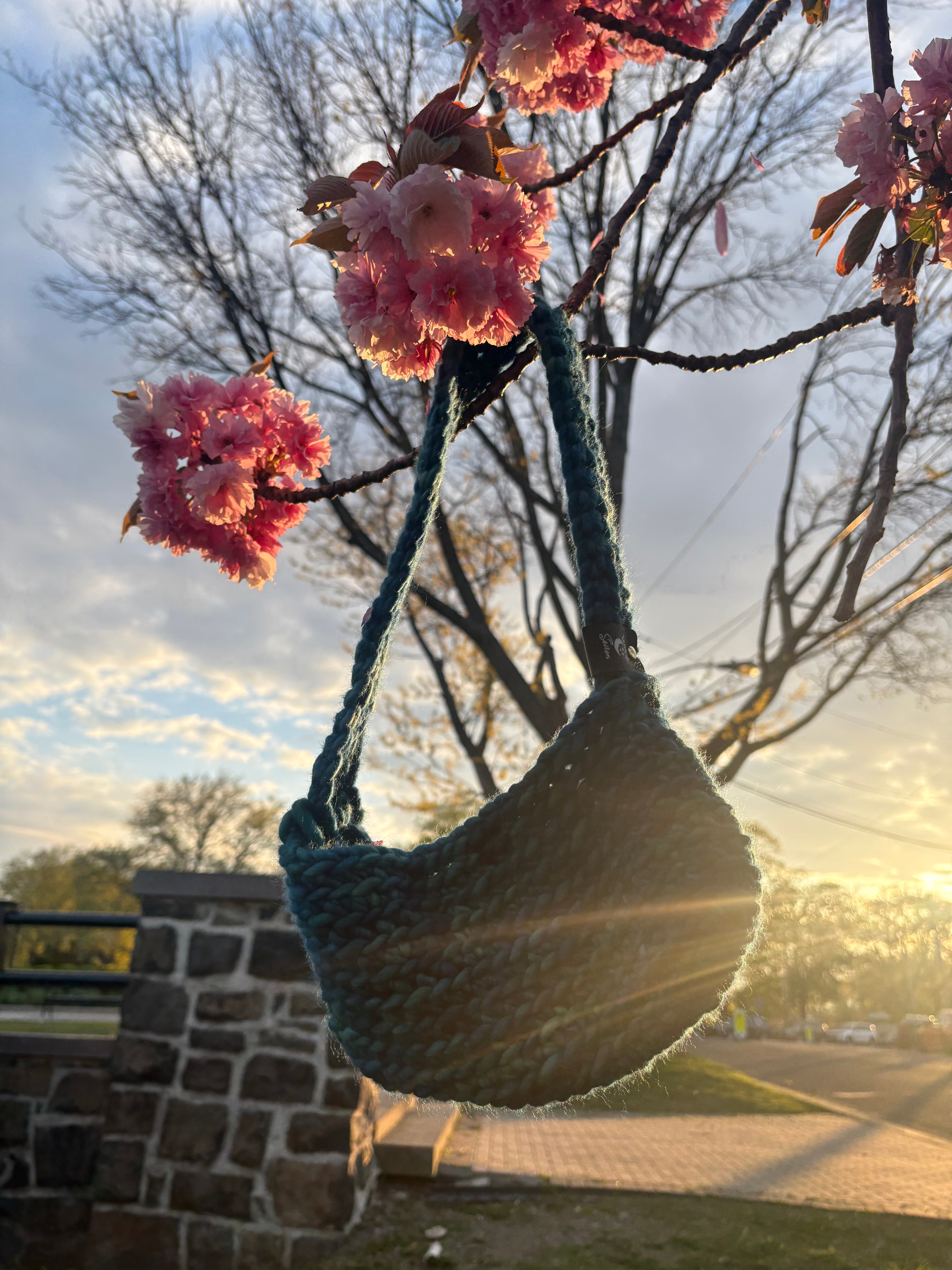 Deep Blu Crochet bag